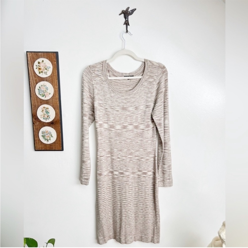 TART Tan Knit Midi Dress Medium